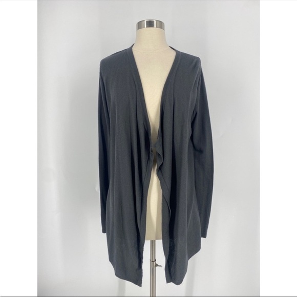 Ann Taylor Viscose Cashmere Blend LongLine Open Front Cardigan - Picture 1 of 9